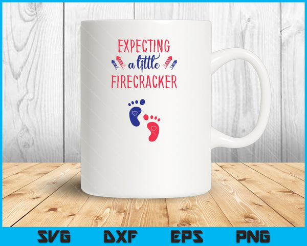Expecting a little Firecracker SVG PNG Cutting Printable Files