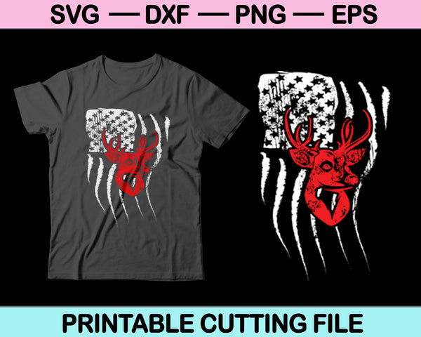 Bandera y querida caza SVG PNG cortando archivos imprimibles