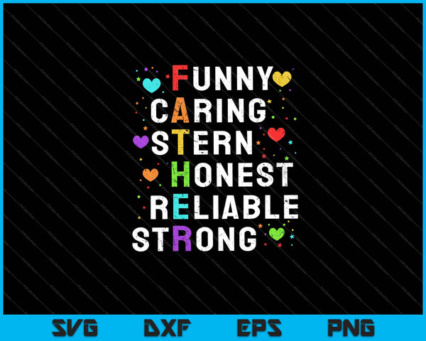 funny caring stern honest reliable strong Svg Cutting Printable Files