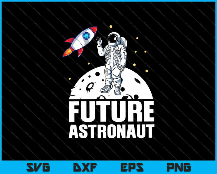 Toekomstige astronaut t-shirt Design SVG PNG snijden afdrukbare bestanden