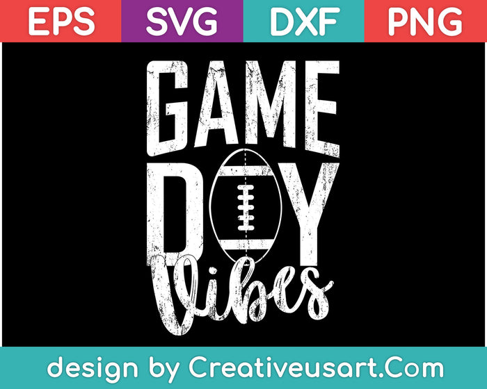 Game Day Vibers SVG PNG Cutting Printable Files