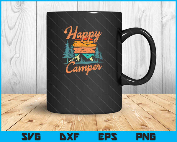 Happy Camper SVG PNG snijden afdrukbare bestanden