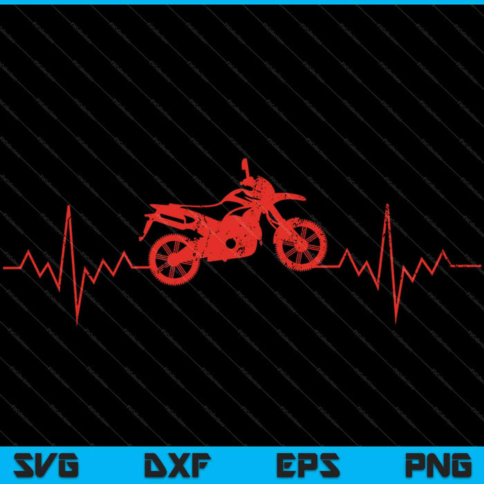 Heartbeat Rider T-Shirt Design SVG PNG snijden afdrukbare bestanden