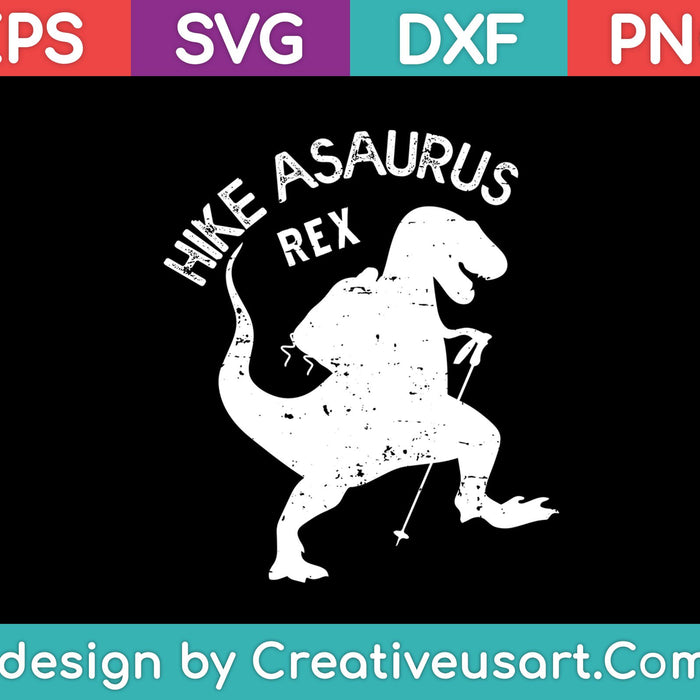 Caminata Saurus Rex SVG PNG Cortar archivos imprimibles