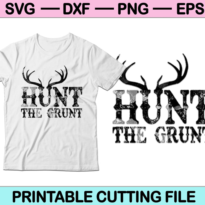 Cazar el Grunt SVG PNG cortando archivos imprimibles