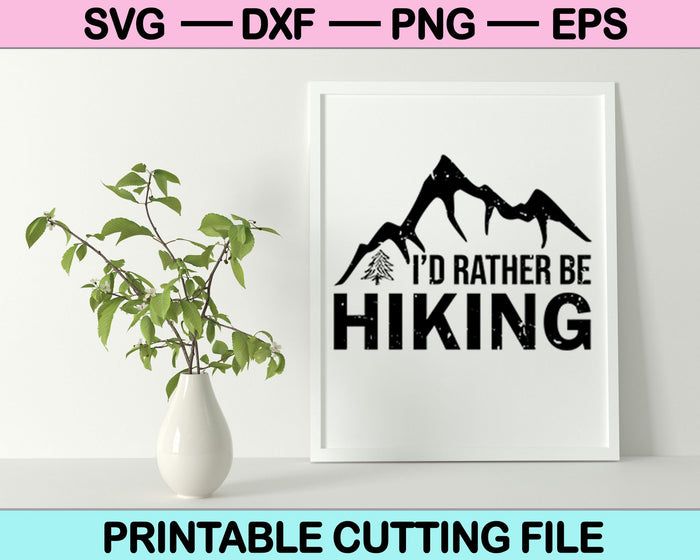 Prefiero estar caminando SVG PNG cortando archivos imprimibles