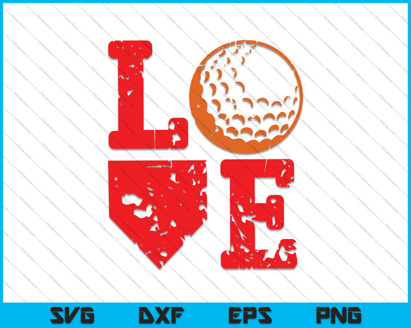 Golf Love SVG PNG Cutting Printable Files