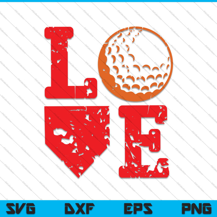Golf Love SVG PNG Cutting Printable Files
