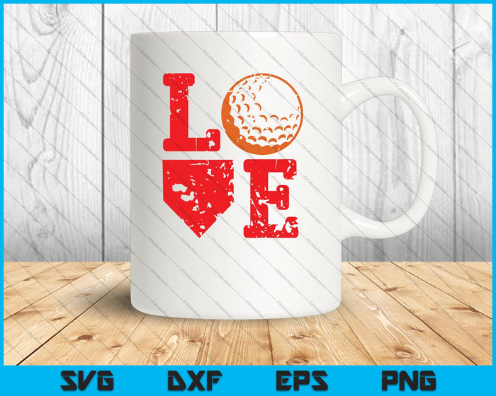 Golf Love SVG PNG Cutting Printable Files