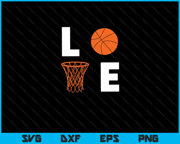 Love basketball SVG cut file