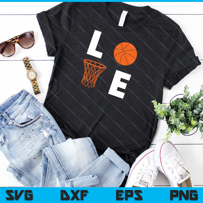 Love Basketball Svg Cutting Printable Files