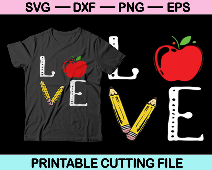 Love SVG PNG Cutting Printable Files