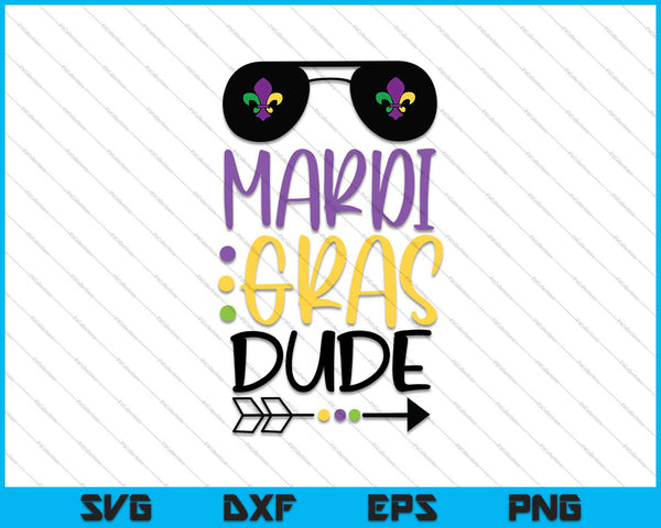 Mardi Gras Dude SVG PNG cortando archivos imprimibles 