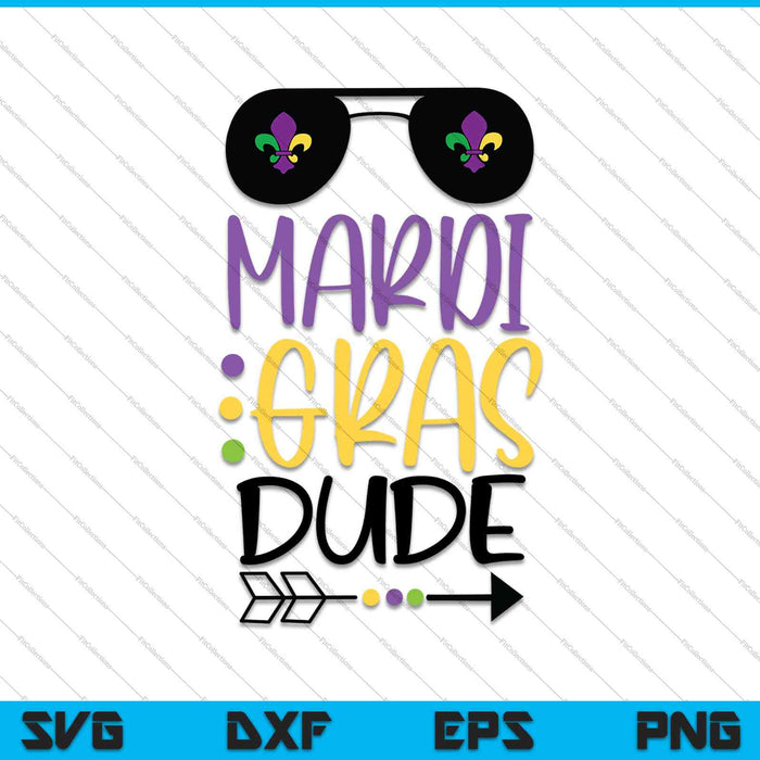 Mardi Gras Dude SVG PNG cortando archivos imprimibles 