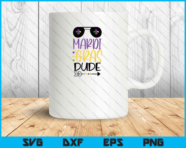 Mardi Gras Dude SVG PNG cortando archivos imprimibles 