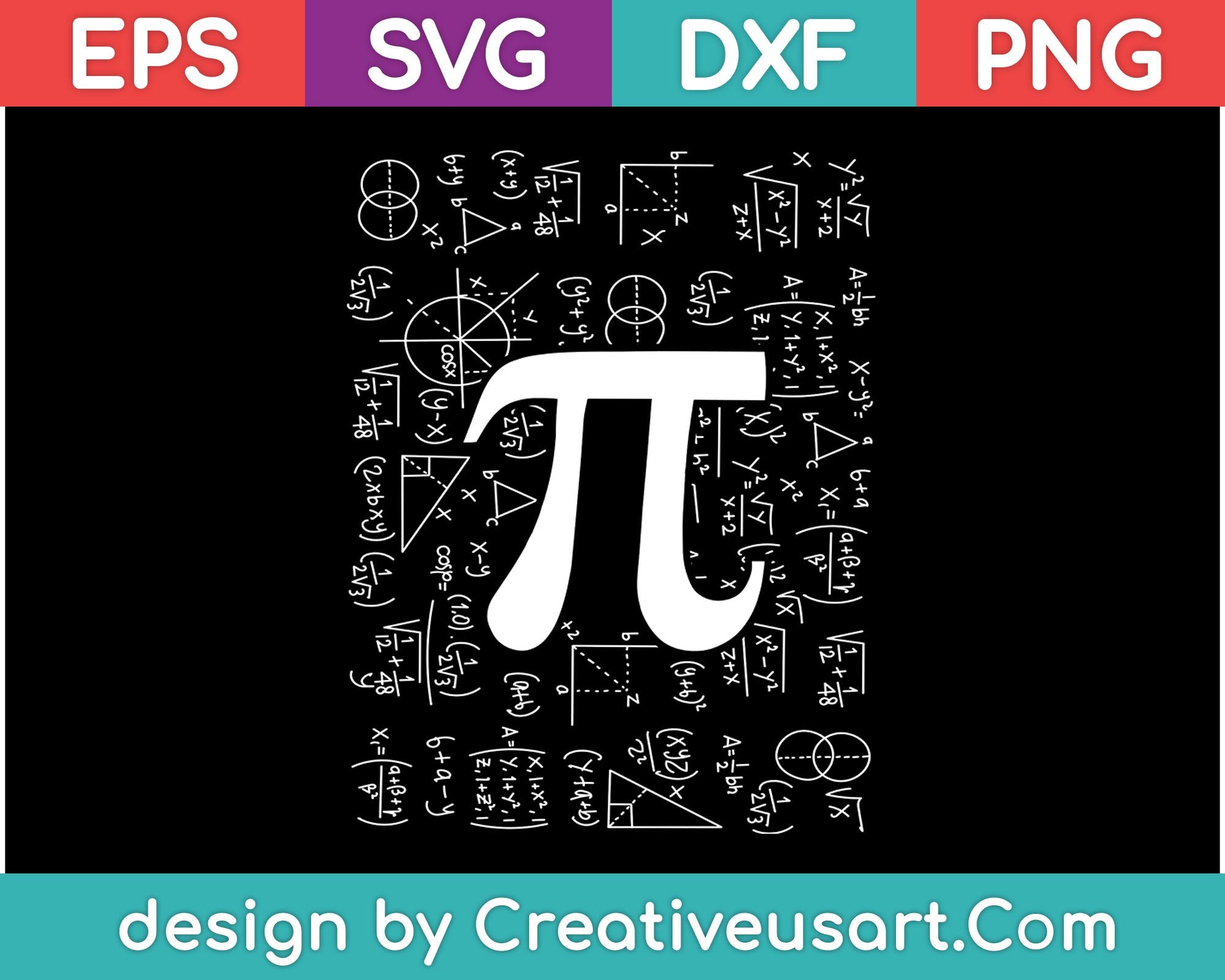 Pie Math Svg Math Pi Day SVG Files – creativeusarts