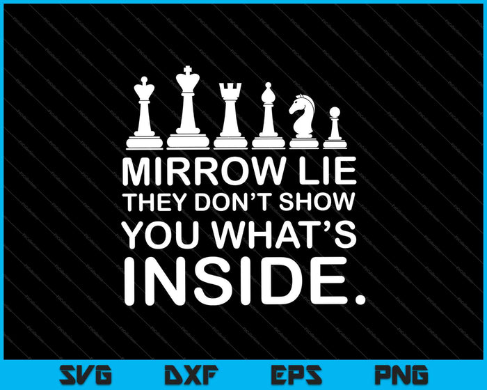 Mirror's Lie Ze laten je niet zien wat er in SVG PNG zit en afdrukbare bestanden snijden