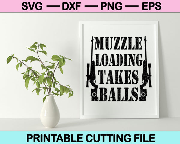 La carga del bozal toma bolas SVG PNG cortando archivos imprimibles