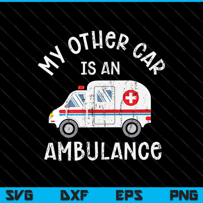 Mi otro coche es una ambulancia SVG PNG cortando archivos imprimibles