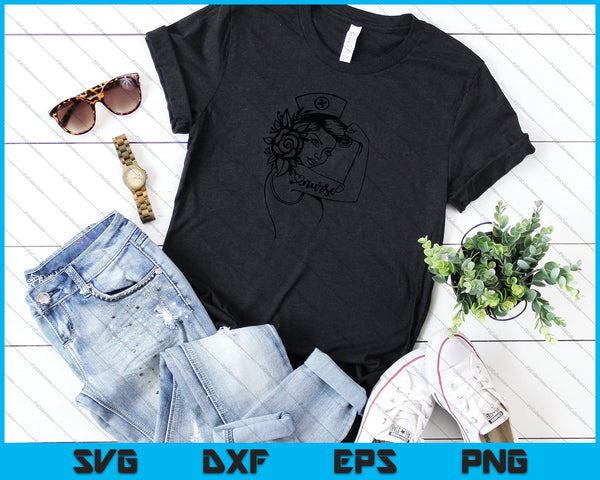 Sterke verpleegster leven SVG PNG snijden afdrukbare bestanden - on a t-shirt