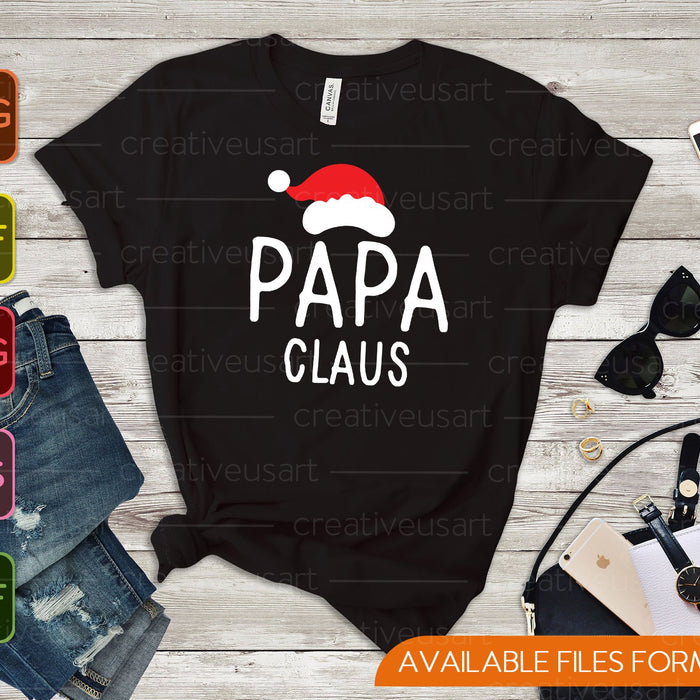 Papa Claus Kerstmis SVG PNG snijden afdrukbare bestanden