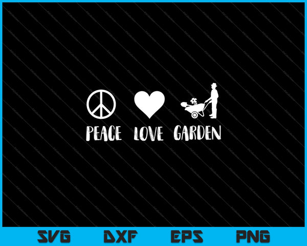 Paz Amor Jardín SVG PNG Cortar archivos imprimibles