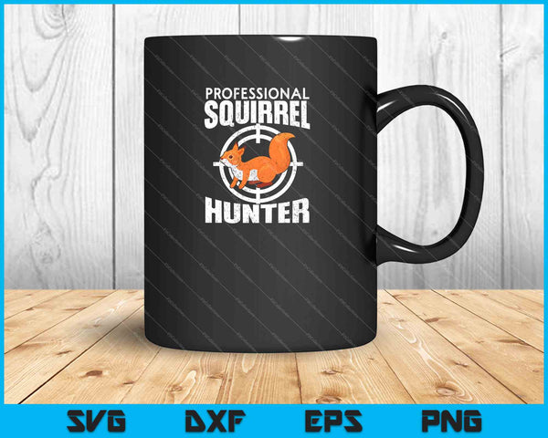 Professional Squirrel Hunter SVG PNG Cutting Printable Files