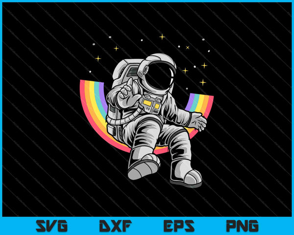 Regenball Astronaut klassieke SVG PNG snijden afdrukbare bestanden