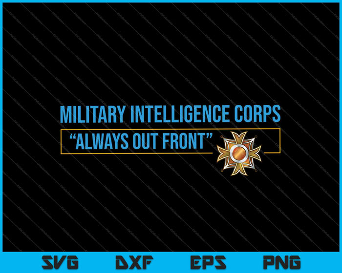 rmy Militaire Inlichtingendienst Corps SVG PNG Snijden afdrukbare bestanden