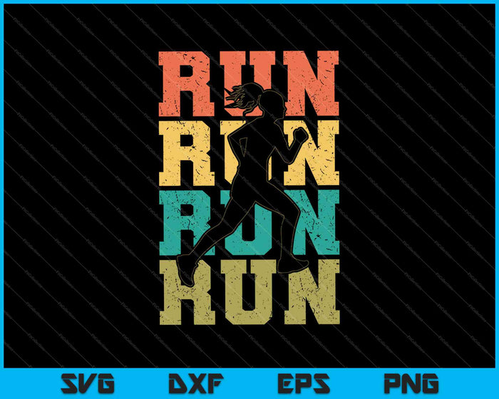 Run Run Run Run SVG PNG Cutting Printable Files