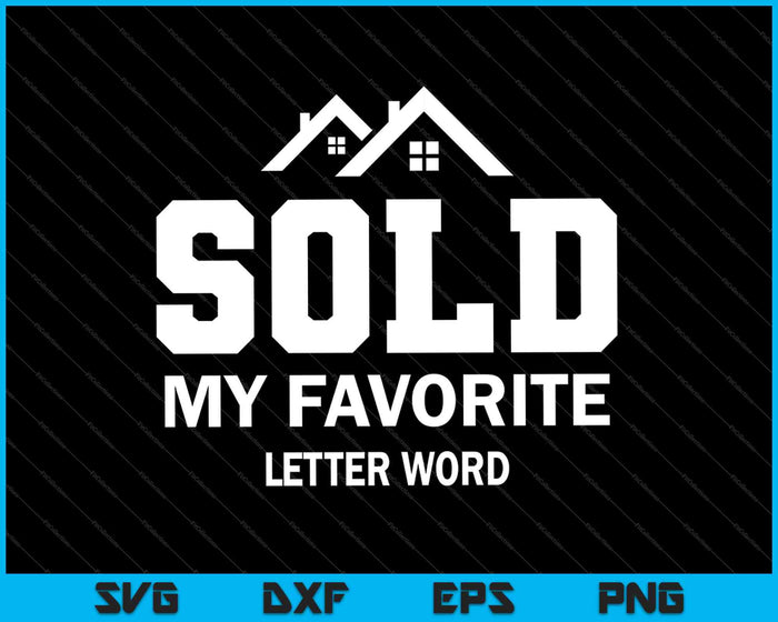 Vendí mi palabra favorita de 4 letras SVG PNG cortando archivos imprimibles