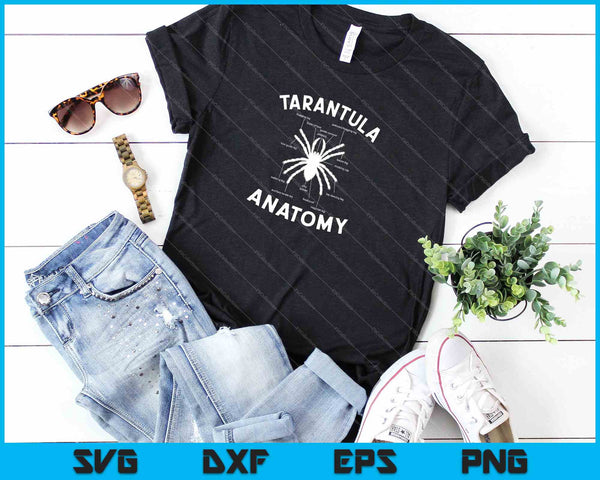 Tarantula anatomie SVG PNG snijden afdrukbare bestanden - on a t-shirt