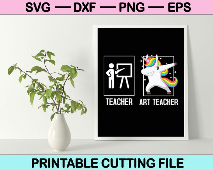 Leraar Art Teacher SVG-bestand of DXF-bestand Maak een sticker of t-shirtontwerp