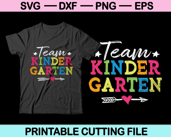 Equipo Kinder Garten SVG PNG Cortar archivos imprimibles