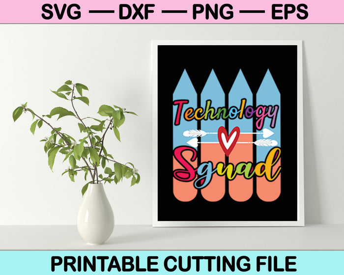 Technology Sguad Teacher SVG PNG Cutting Printable Files