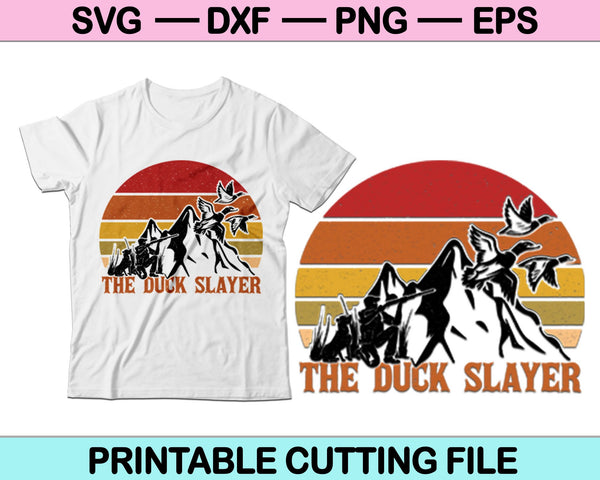 De Duck Slayer SVG PNG snijden afdrukbare bestanden