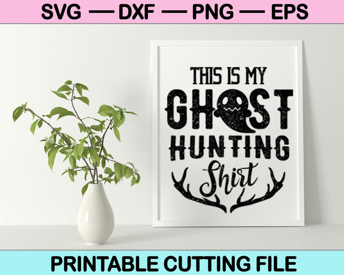 Esta es mi caza de fantasmas SVG PNG cortando archivos imprimibles