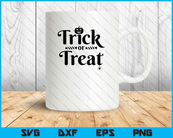 Trick or Treat SVG PNG Cutting Printable Files