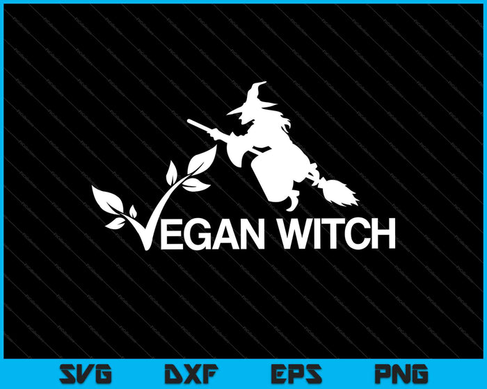 Vegan Witch SVG PNG Cutting Printable Files