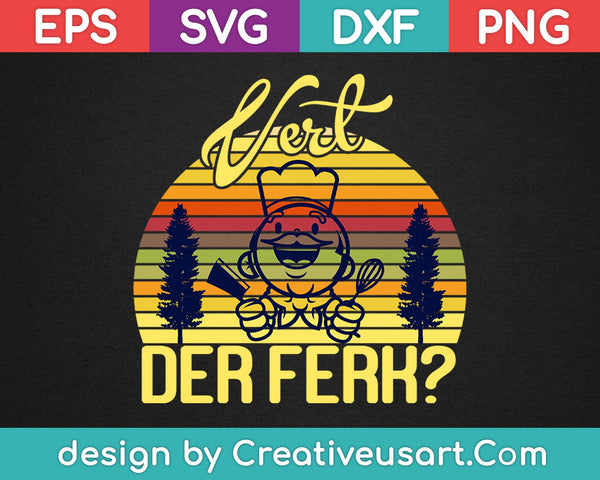 Vert Der Ferk SVG PNG cortando archivos imprimibles