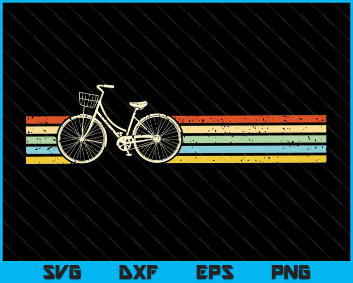 Vintage fiets SVG PNG Druckbare Dateien schneiden