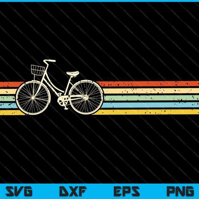 Vintage fiets SVG PNG Druckbare Dateien schneiden