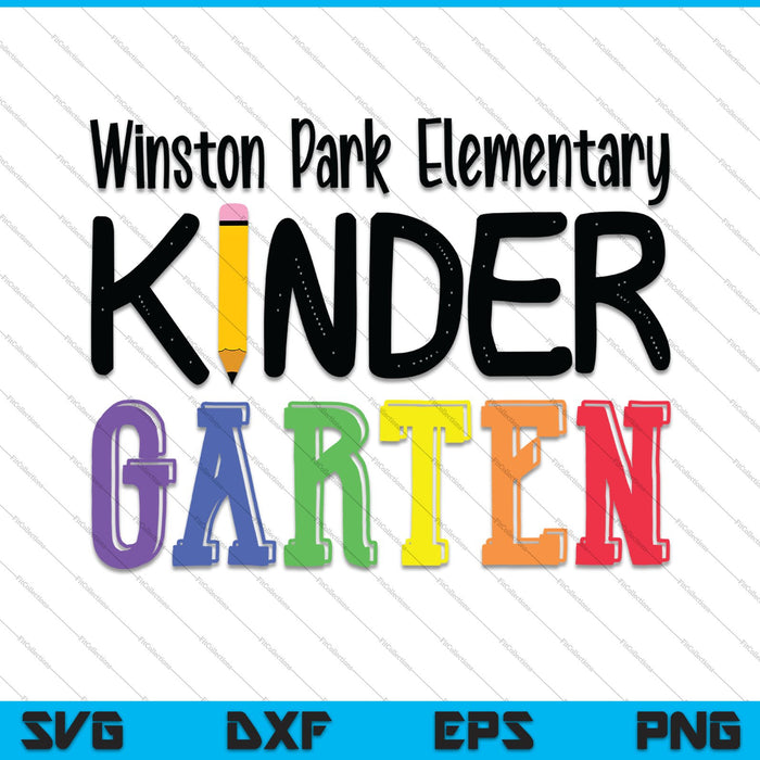 Winston park elementary kindergarten SVG PNG Cutting Printable Files