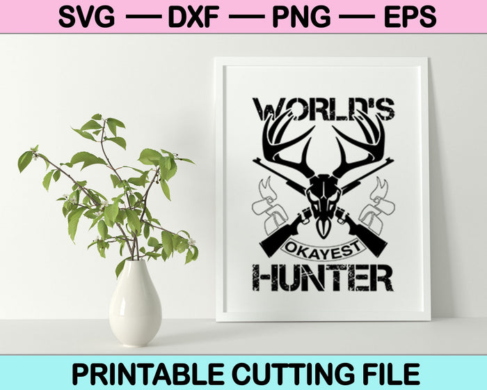 El cazador más bueno del mundo SVG PNG cortando archivos imprimibles