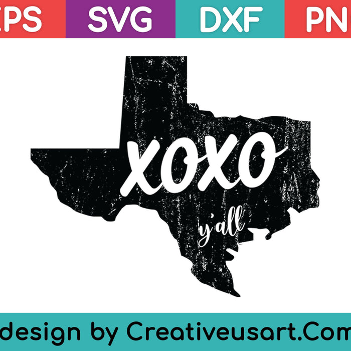 Xoxo y'all SVG PNG Cutting Printable Files